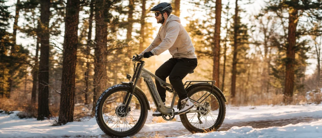 Image d'un mannequin en train de faire du vélo Shengmilo S600