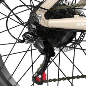 Transmission Shimano 7 vitesses du vélo électrique S700 pour s’adapter à tous les reliefs