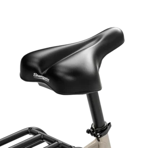 Siège large et confortable du vélo électrique S700, conçu pour les randonnées prolongées