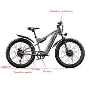 S600 - changement de vitesses vélo électrique