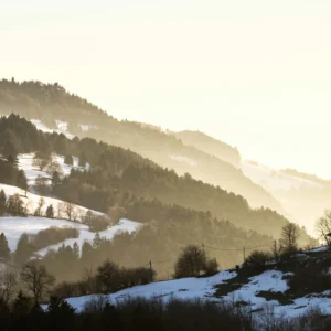 Scène française sous la neige