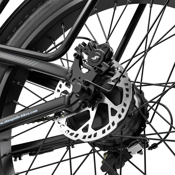 Système de transmission Shimano précis du Shengmilo S600Pro pour adaptation aux pentes et vitesses